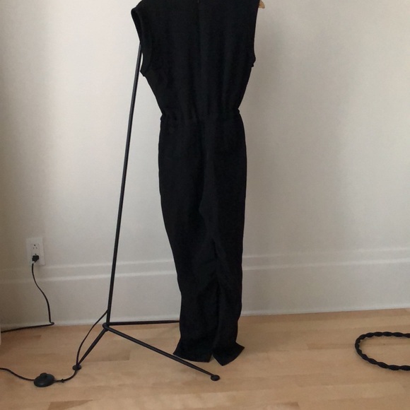Theory black silk jumpsuit size 4 - Picture 4 of 8